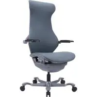 Эргономичное кресло Atom Grey (экокожа серая)