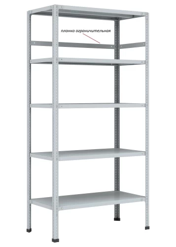 Стеллаж металлический Титан МС-750 1800x1000x500/6 Стеллаж металлический Титан МС-750 1800x1000x500/6